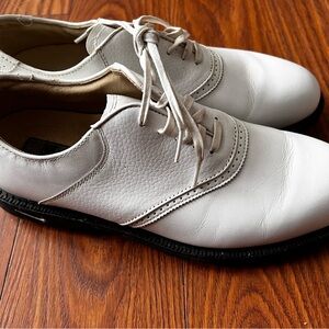 White Leather Women's Nike Air Golf Shoes